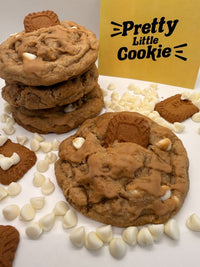 Biscoff White Chocolate Chip gourmet cookie — Pretty Little Cookie