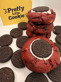 Red Velvet Oreo gourmet cookie — Pretty Little Cookie